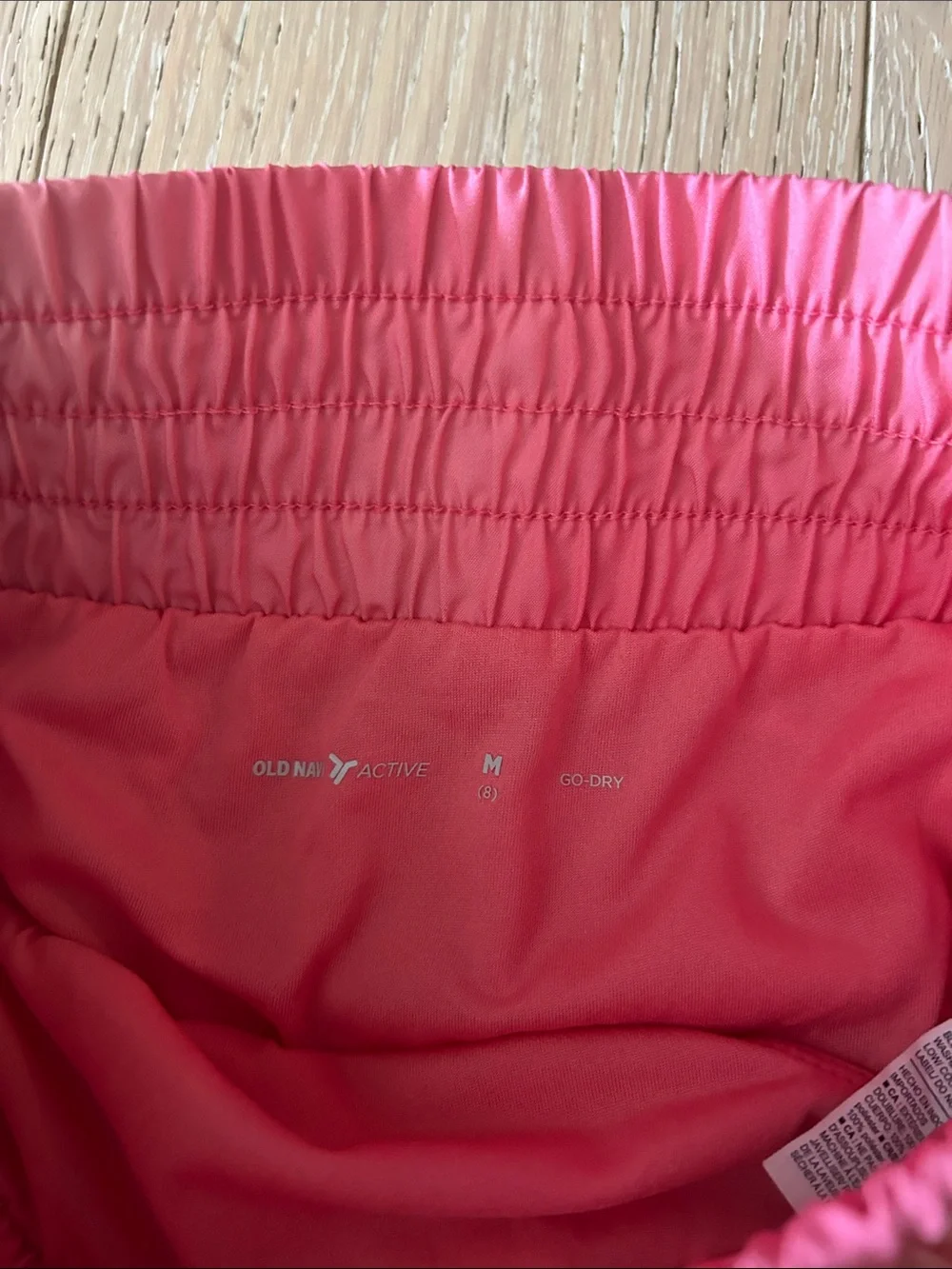 Old Navy Pink Ombre Elastic-Waist Athletic Shorts